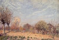 Sisley, Alfred - Apple Trees in Flower, Spring Morning